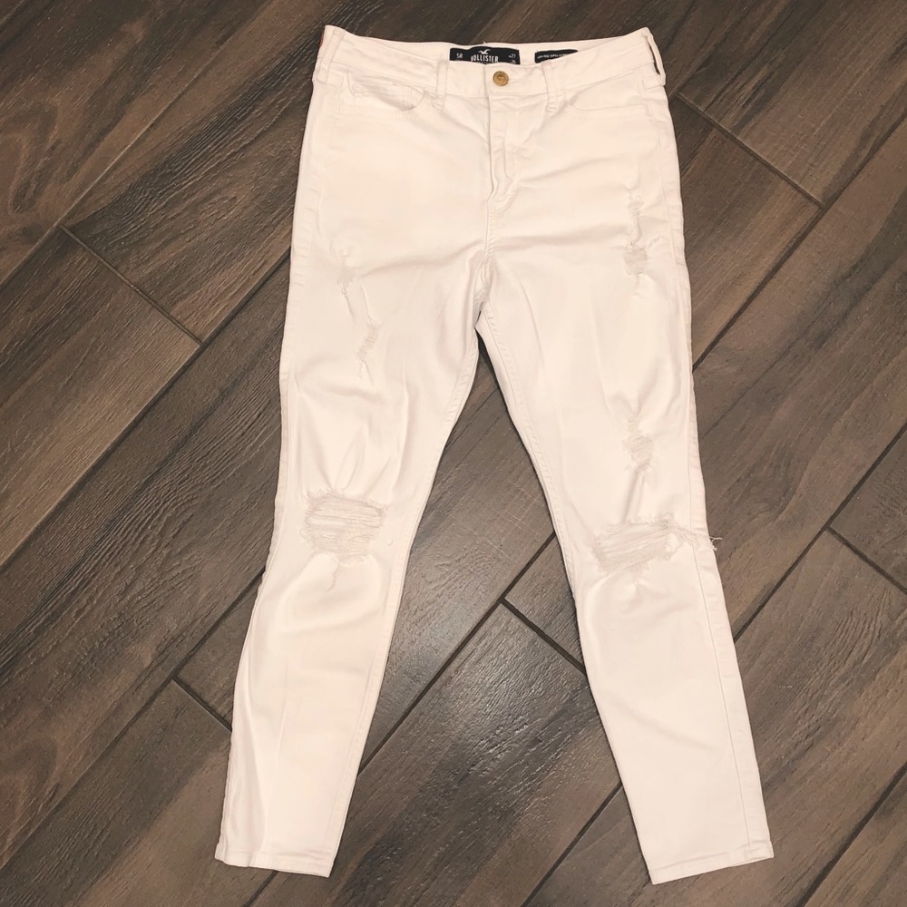 Hollister white denim jeans SZ: 5R
